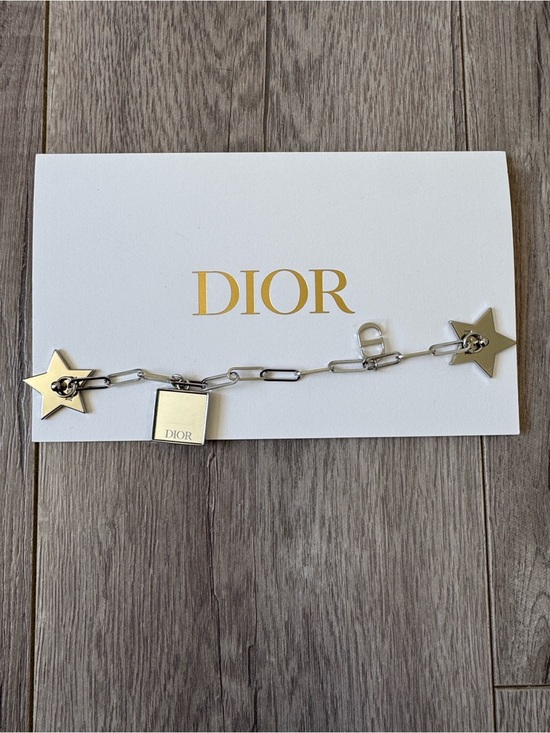 Dior Accessories - NEW Dior Silver Star Phone Charm Ring Chain Y2K Bag Charm Keychain Luxury